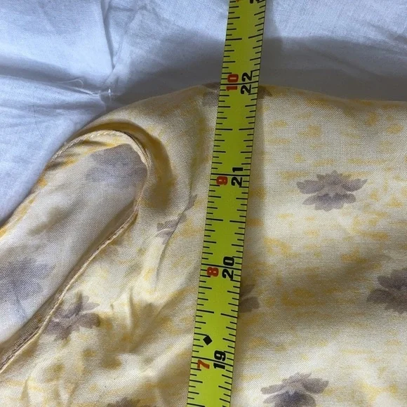 Sundance Yellow Babydoll Long Sleeve Peasant Blouse - Picture 9 of 9